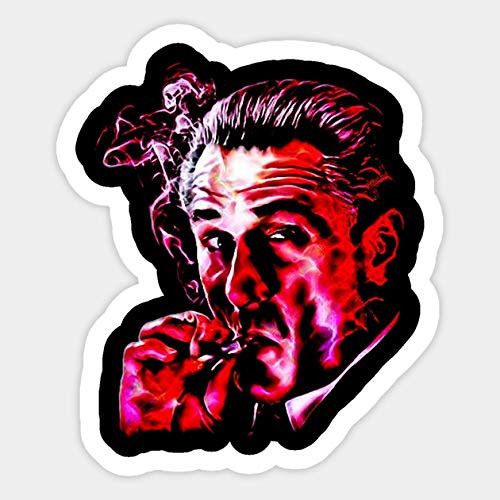 Robert De NIRO Smoking Mafia Gangster Movie Goodfellas Painting - Sticker Graphic - Car Vinyl Sticker Decal Bumper Sticker for Auto Cars Trucks