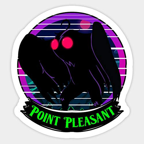 Mothman Point Pleasant - Sticker Graphic - Car Vinyl Sticker Decal Bumper Sticker for Auto Cars Trucks