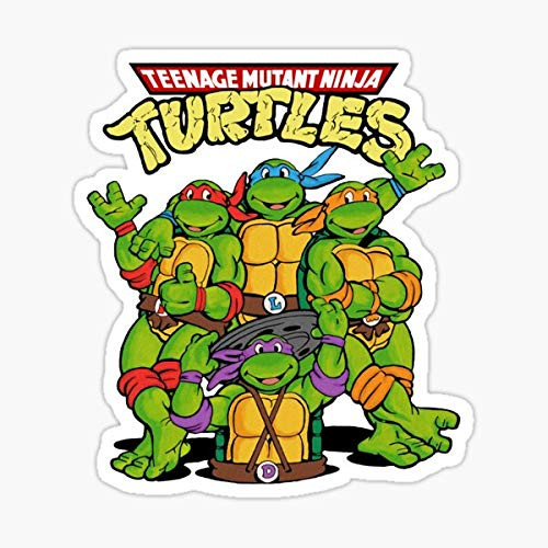 TMNT - Teenage Mutant Ninja Turtles Sticker - Sticker Graphic - Auto, Wall, Laptop, Cell, Truck Sticker for Windows, Cars, Trucks
