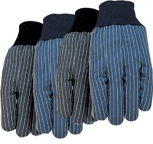 Midwest Gloves and Gear 7716P04-L-AZ-6 Leather Palm Work Glove, Large, 4-Pack, 1-Pack