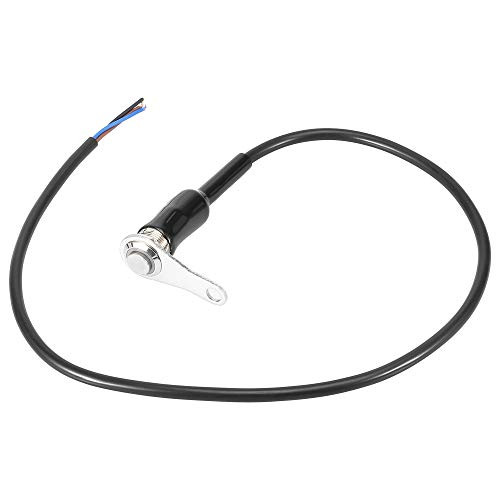 F FIERCE CYCLE 12V LED Motorcycle Switch Button Headlight Fog Light Handlebar Mount Switch with Red Indicator Light