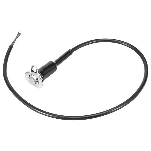 F FIERCE CYCLE 12V LED Motorcycle Single Switch Button Headlight Fog Light Handlebar Mount Switch with Blue Indicator Light