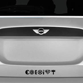 Coexist Black SCI-FI/Comics/Games Automotive Decal/Bumper Sticker