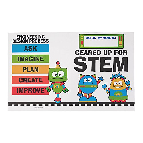 Fun Express Gears Student Pocket Folders - 12 Pieces - Educational and Learning Activities for Kids