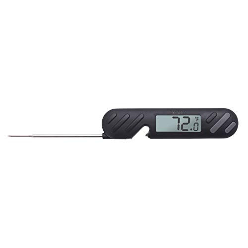 Taylor Precision Products Digital Folding Probe Thermometer with Bottle Opener, 40°F to 392°F, Black