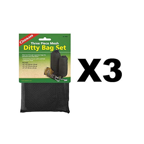 Coghlans 9869 Mesh Ditty Bag Set 3 Count