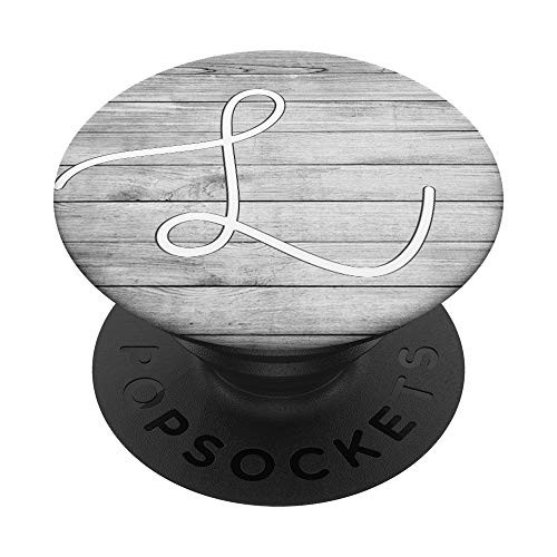 Silver White Initial Letter L Phone grip Vintage Gray Look PopSockets PopGrip: Swappable Grip for Phones and Tablets Silver White Initial Letter L Phone grip Vintage Gray Look PopSockets PopGrip: Swappable Grip for Phones and Tablets