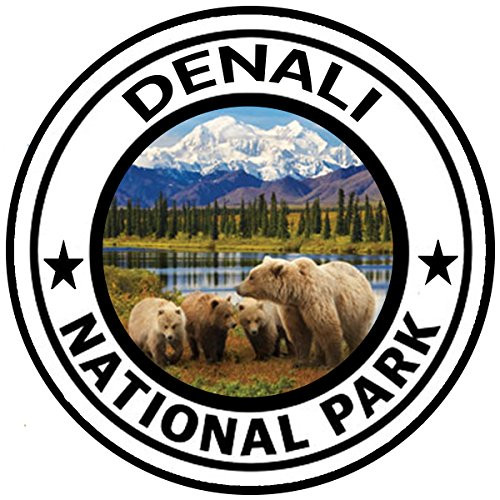 Rogue River Tactical Denali National Park Sticker 5" Round Car Auto Decal