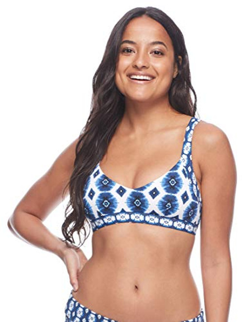Skye Women's Tobia Wide Band Triangle Bikini Top Swimsuit, Caicos Wisdom Blue Print, X-Small Skye Women's Tobia Wide Band Triangle Bikini Top Swimsuit, Caicos Wisdom Blue Print, X-Small