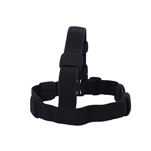 Keenso Holder for Headlamps, Black Adjustable Flashlight Headband Holder Headband Headlamp Strap for Flashlight for 18650 Flashlight Outdoor Tools