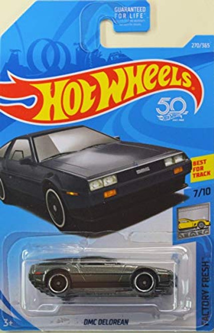 Hot Wheels 2018 50th Anniversary Factory Fresh DMC Delorean 270/365, Gray Hot Wheels 2018 50th Anniversary Factory Fresh DMC Delorean 270/365, Gray