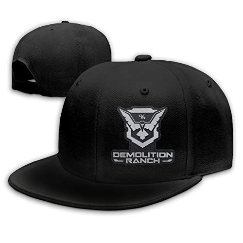 Demolition Ranch Unisex Classic Baseball Caps Adjustable Snapback Flat Bill Hats Men Womens Hip-Hop Peaked Caps Black