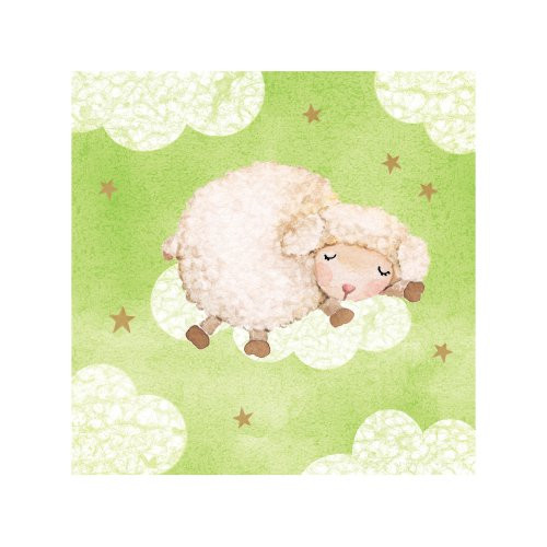 Creative Converting Baby Shower Ba Ba Baby 16 Count 3-Ply Paper Beverage Napkins