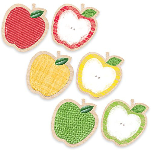 Creative Teaching Press Upcycle Style Apples 6" Designer Cut-Outs (6591)