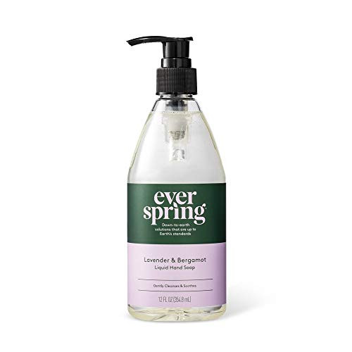 Lavender  and  Bergamot Liquid Hand Soap - 12 fl oz - Everspring