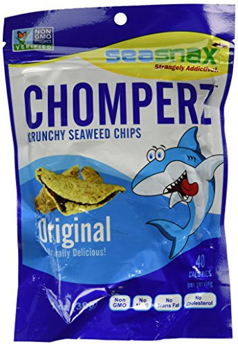Seasnax Chomperz Crunchy Seaweed Chips, Original, 1 oz