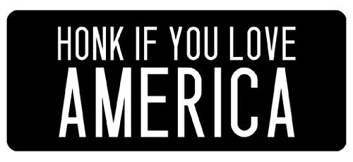 Large 5'' Sticker - Honk If You Love America Hard Hat - Construction Toolbox, Hardhat, Lunchbox, Helmet, Mechanic  and  More