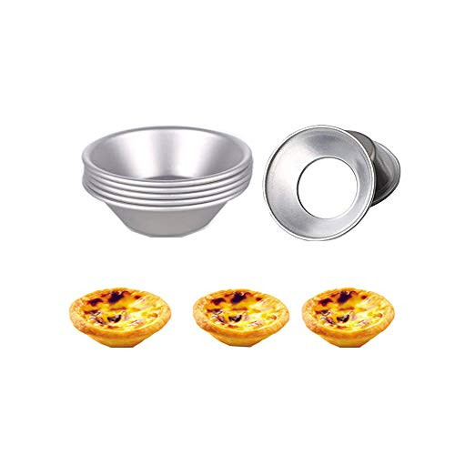 Egg Tart Mold,Aluminum Egg Tart Pans Cupcake Cookie Tins Pudding Mould Baking Cups (20Pieces?
