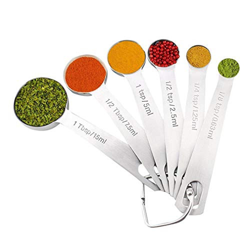 Measuring Cups Measuring Spoons Set Measuring Cups and Spoons Set for Dry and Liquid Ingredient (Round)
