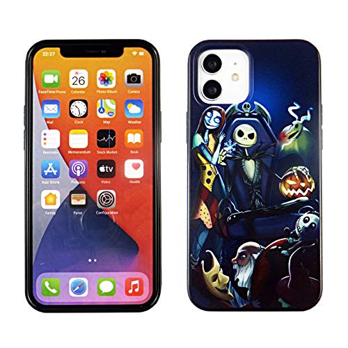 iPhone 12 Mini 5.4 Inch TPU Case CASEVEREST 3D Print Design Slim Fit Cover iPhone 12 Mini Nightmare Before Christmas