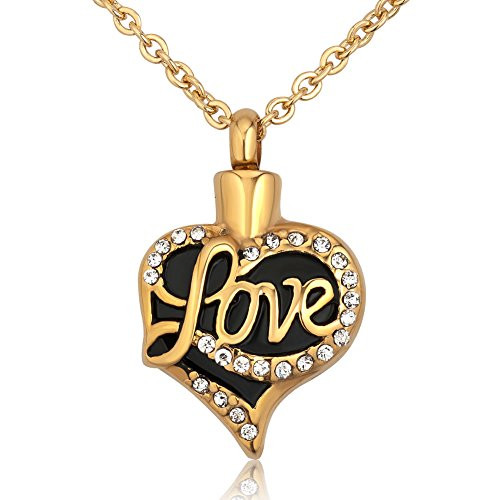 CharmSStory Love Urn Necklaces for Ashes Heart Memorial Keepsake Holder Cremation Pendants Necklace CharmSStory Love Urn Necklaces for Ashes Heart Memorial Keepsake Holder Cremation Pendants Necklace
