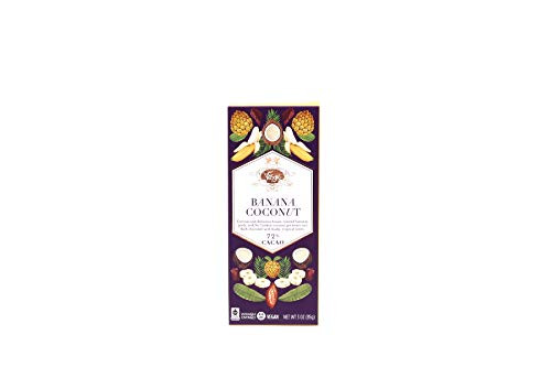 Vosges Haut-Chocolat, Coconut Ash  and  Banana Super-Dark Chocolate Bar, 3 oz