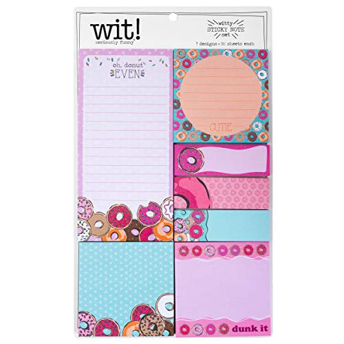 Wit Gifts Sticky Note Set, Donut