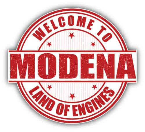 Modena Grunge Welcome Travel Stamp STICKER GRAPHIC - Bumper WIndow Laptop Locker Waterbottle Folder Sticker Sign