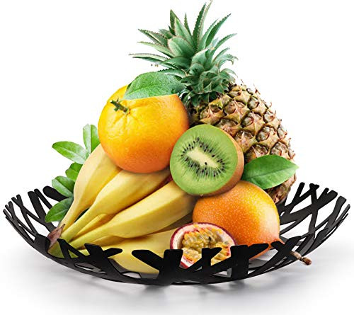 Lawei Metal Wire Fruit Basket - Black Fruit Basket Holder Vegetables Serving Bowls for Fruit Vegetable Snack Potpourris Lawei Metal Wire Fruit Basket - Black Fruit Basket Holder Vegetables Serving Bowls for Fruit Vegetable Snack Potpourris
