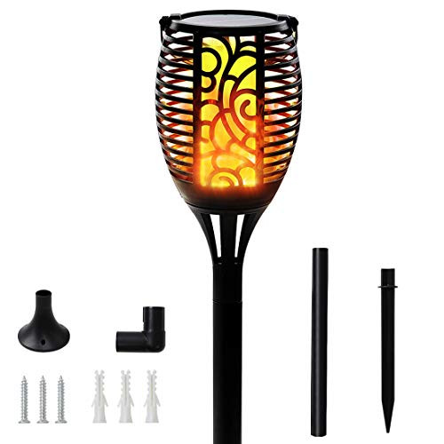 Solar Lights, NINGBOJIUDA Waterproof Flickering Flames Torches Lights Outdoor Solar Spotlights Landscape Decoration Lighting Dusk to Dawn Auto On/Off Security Torch Light for Patio Driveway (1 Pack) Solar Lights, NINGBOJIUDA Waterproof Flickering Flames Torches Lights Outdoor Solar Spotlights Landscape Decoration Lighting Dusk to Dawn Auto On/Off Security Torch Light for Patio Driveway (1 Pack)