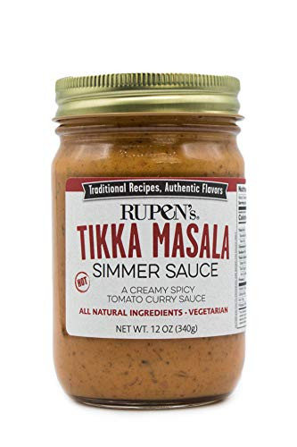 Rupen's Tikka Masala - Spicy Creamy Tomato Indian Curry Sauce, Vegetarian  and  Gluten-Free 10oz
