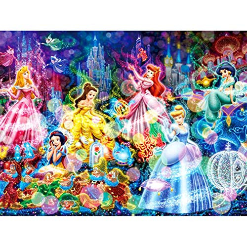 DIY 5D Diamond Painting by Numbers Kits for Adults,16"X12" Paintings Crystal Rhinestone Diamond Embroidery Full Drill Cross Stitch Kit Pictures Arts Craft,Princess DIY 5D Diamond Painting by Numbers Kits for Adults,16"X12" Paintings Crystal Rhinestone Diamond Embroidery Full Drill Cross Stitch Kit Pictures Arts Craft,Princess