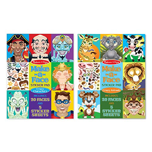 Melissa  and  Doug Make-a-Face Bundle - Crazy Characters and Animals