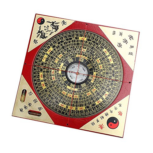 FengShuiGe 5.3 Inch Feng Shui Compass Luo Pan/Chinese Ancient Chinese Compass FengShuiGe 5.3 Inch Feng Shui Compass Luo Pan/Chinese Ancient Chinese Compass