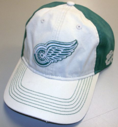 Reebok Detroit Red Wings Putty/green Slouch Strap Back Hat - EP08Z