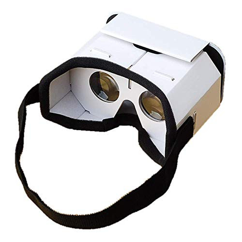 Virtual Reality Goggles Google Cardboard VR Headset for iPhone  and  Samsung VR Goggles Virtual Reality Headset - DIY VR Cardboard Virtual Reality Glasses 3D Glasses for Movies  and  Virtual Reality Games