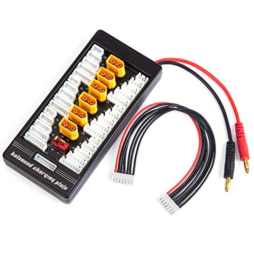 Yasoca XT60 Lipo Battery Charger 2-6S Parallel Balanced Charging Board Charging Plate for Imax B6AC 720i Lithium Batteries Charger Part