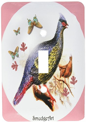 3dRose lsp_7222_1"Blood Pheasant" Single Toggle Switch Multicolor