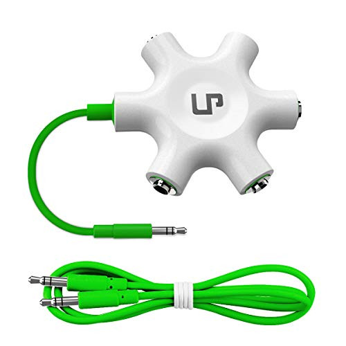 Multi Headphone Splitter, LP 3.5mm Audio Stereo Splitter Cable 3.5mm Male to 5 Port 3.5mm Female for Earphone and Headset Splitter Adapter for iPhone Samsung LG Smartphones Tablets MP3 Players Multi Headphone Splitter, LP 3.5mm Audio Stereo Splitter Cable 3.5mm Male to 5 Port 3.5mm Female for Earphone and Headset Splitter Adapter for iPhone Samsung LG Smartphones Tablets MP3 Players