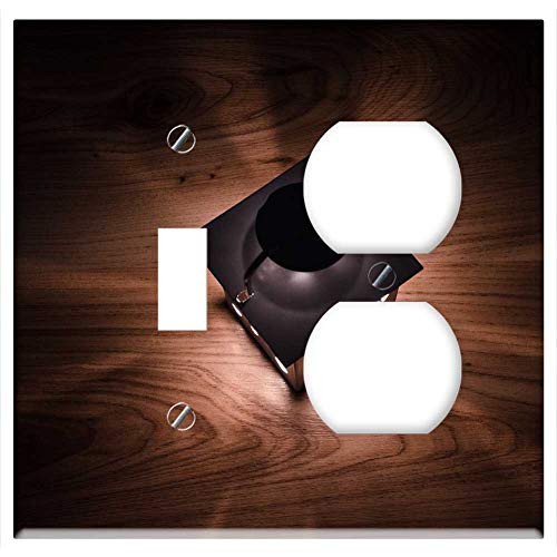 2-Gang, Toggle Outlet Combination Wall Plate Cover - Lantern Dark Lamp Night Decoration Light Glow 2-Gang, Toggle Outlet Combination Wall Plate Cover - Lantern Dark Lamp Night Decoration Light Glow