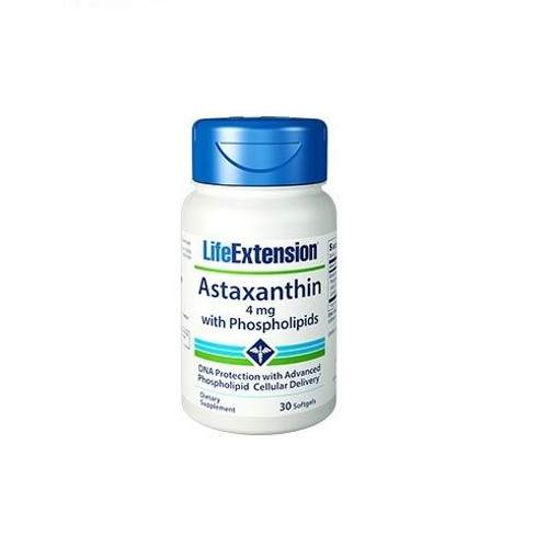 Life Extension Bio-Enhanced Astaxanthin with Phospholipids Softgels, 4 mg, 30 Count Life Extension Bio-Enhanced Astaxanthin with Phospholipids Softgels, 4 mg, 30 Count