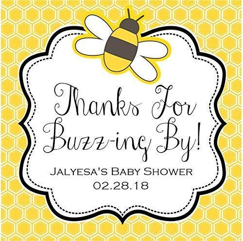 Bumble Bee Baby Shower Stickers Or Favor Tags