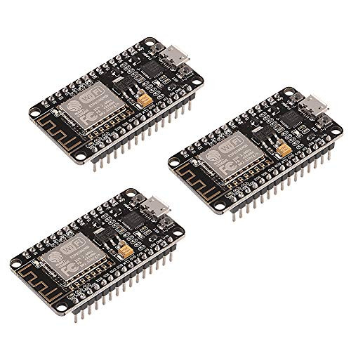 ALMOCN 3PCS NodeMcu ESP8266 Module ESP-12E NodeMcu LUA CP2102 Internet WiFi Development Board Works with Arduino IDE Micropython