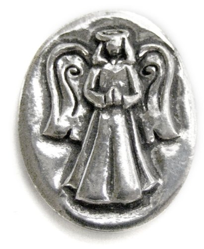 Basic Spirit Angel / Protection Pocket Token (Coin) * Handcrafted Pewter Home Lead-Free CN-34