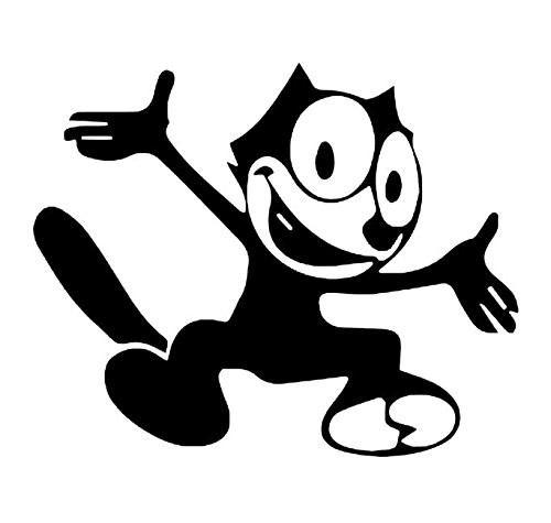 Felix the Cat, Vintage Cartoons Felix the Cat, Felix the Cat Happy Jump Vinyl Decal, Felix the Cat Stickers