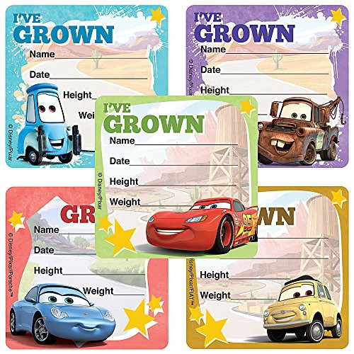 SmileMakers Disney Pixar Cars I've Grown Stickers - Doctor Office Giveaways - 100 Per Pack