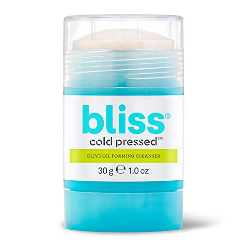 Cold Pressed Cleansing Stick - Olive Oil Foaming Facial Cleanser - Removes Oil and Makeup - Geranium Oil - Vitamin E - Paraben Free - Cruelty-Free - 1 oz