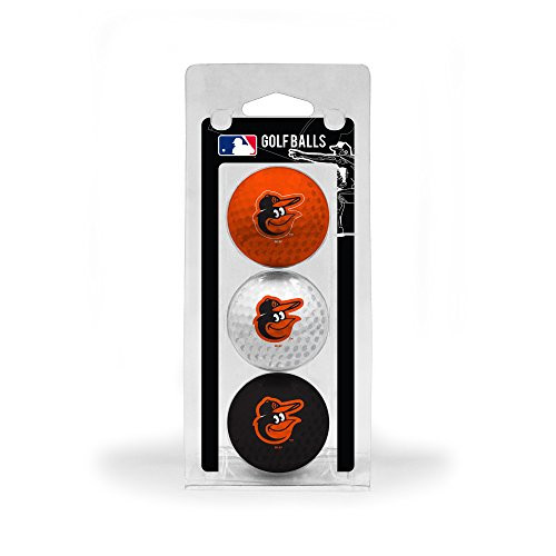 Team Golf MLB Baltimore Orioles Regulation Size Golf Balls, 3 Pack, Full Color Durable Team Imprint,Black Team Golf MLB Baltimore Orioles Regulation Size Golf Balls, 3 Pack, Full Color Durable Team Imprint,Black