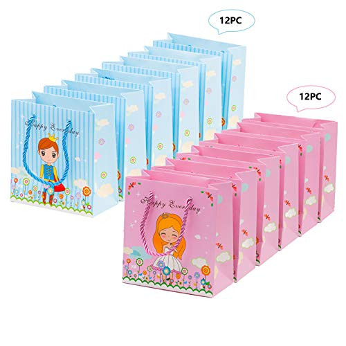 24 PC Sweet Prince and Princess Gift Bags Party Favor Bags Goodie Bags 24 PC Sweet Prince and Princess Gift Bags Party Favor Bags Goodie Bags