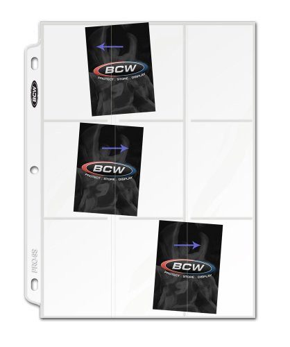 BCW 1-PRO9S-20 New Pro 9-Pocket Page - Side Load